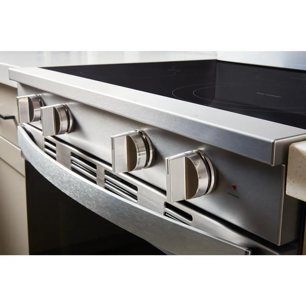 Whirlpool WFES7530RZ 30-Inch Smart Electric Smart Range With Air Cooking Technology. No Preheat Air Fry. High Speed Preheat Oven. Wipeclean&#8482; Coating. And Steam/Self Clean