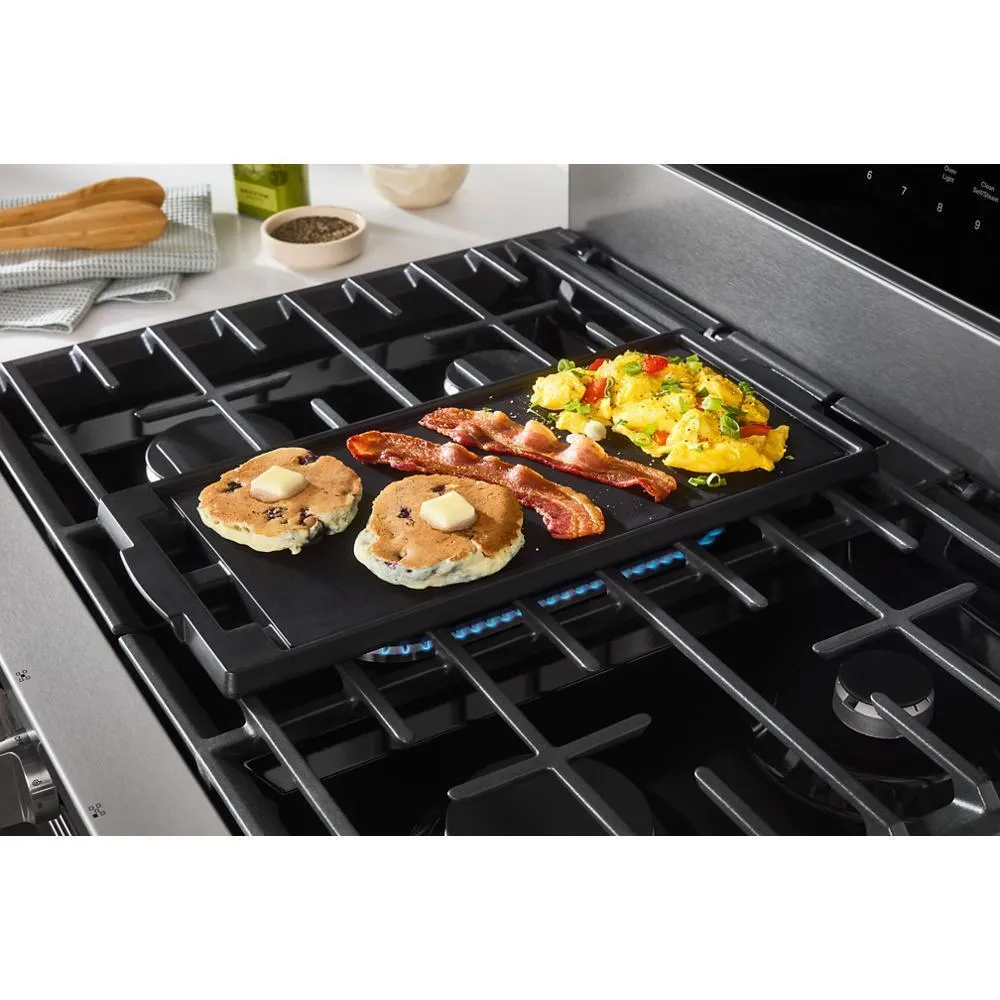 Whirlpool WFES7530RZ 30-Inch Smart Electric Smart Range With Air Cooking Technology. No Preheat Air Fry. High Speed Preheat Oven. Wipeclean&#8482; Coating. And Steam/Self Clean