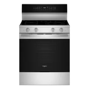 Whirlpool WFES7530RZ 30-Inch Smart Electric Smart Range With Air Cooking Technology. No Preheat Air Fry. High Speed Preheat Oven. Wipeclean&#8482; Coating. And Steam/Self Clean