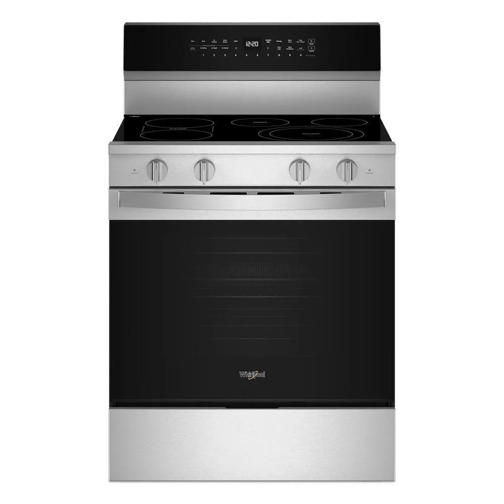 Whirlpool WFES7530RZ 30-Inch Smart Electric Smart Range With Air Cooking Technology. No Preheat Air Fry. High Speed Preheat Oven. Wipeclean&#8482; Coating. And Steam/Self Clean