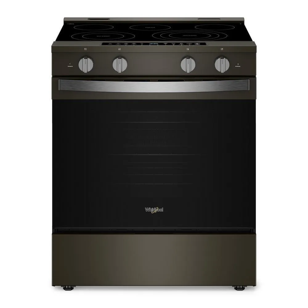 Whirlpool WSES7530RV 30-Inch Smart Slide In Electric Range With Air Cooking Technology. No Preheat Air Fry. Wipeclean&#8482; Coating. Steam/Self Clean And High Speed Preheat