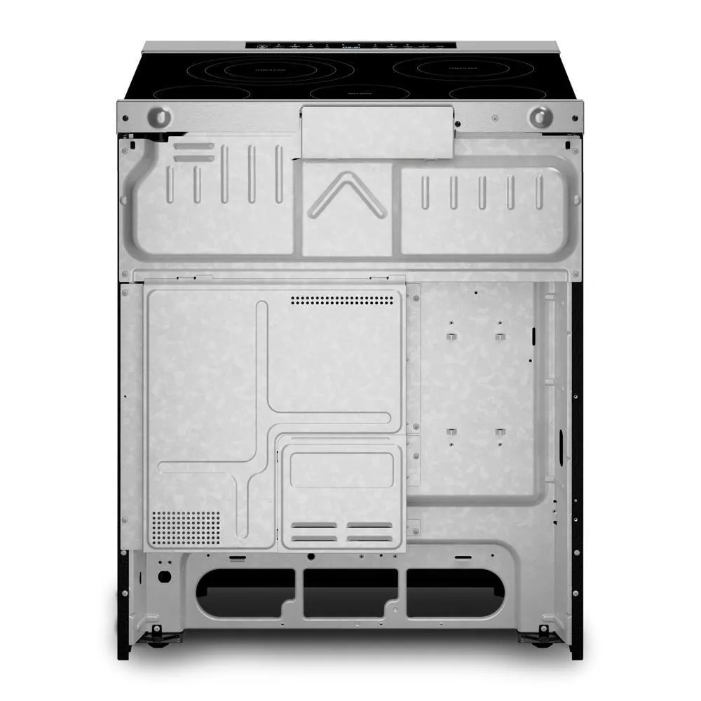 Whirlpool WSES7530RZ 30-Inch Smart Slide In Electric Range With Air Cooking Technology. No Preheat Air Fry. Wipeclean&#8482; Coating. Steam/Self Clean And High Speed Preheat