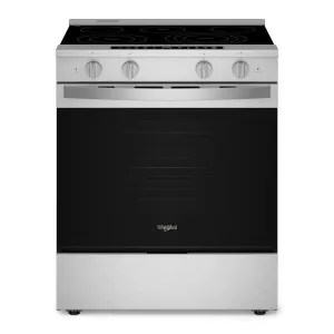 Whirlpool WSES7530RZ 30-Inch Smart Slide In Electric Range With Air Cooking Technology. No Preheat Air Fry. Wipeclean&#8482; Coating. Steam/Self Clean And High Speed Preheat