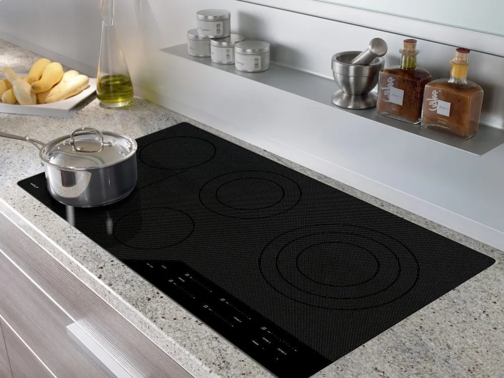 Wolf CE365CB 36 Contemporary Electric Cooktop