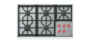 Wolf CG365PSLP 36 Professional Gas Cooktop - 5 Burners