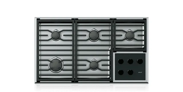 Wolf CG365TS 36 Transitional Gas Cooktop - 5 Burners