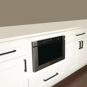 Xo Appliance XOMWD24S 24 Built-In Microwave Drawer - Black Glass & Stainless